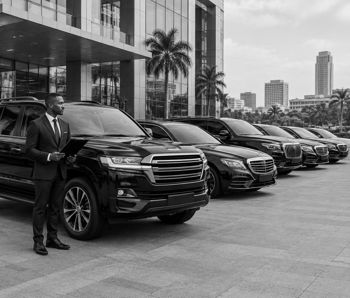 Full-size black SUV